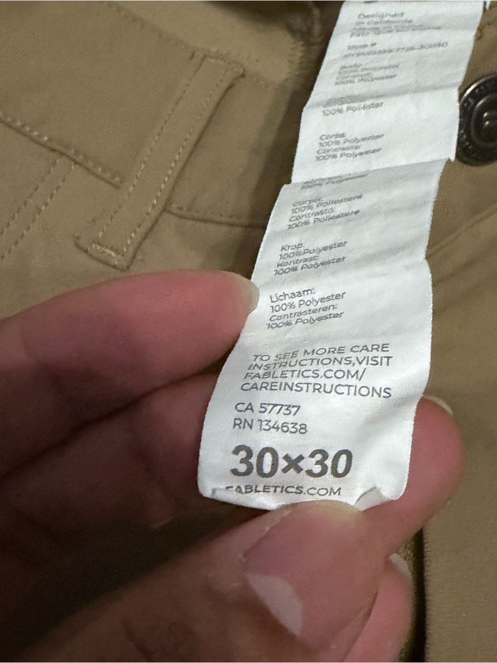 Fabletics The Only Pant Bundle 30x30 Golf Commuter Khaki Navy Gray - Picture 5 of 5